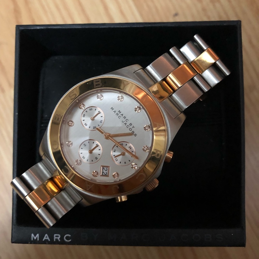 Two tone oversized Marc by Marc Jacobs watch